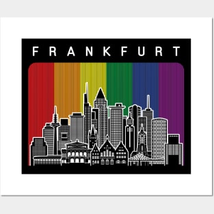 Frankfurt LGBT Rainbow Flag Posters and Art